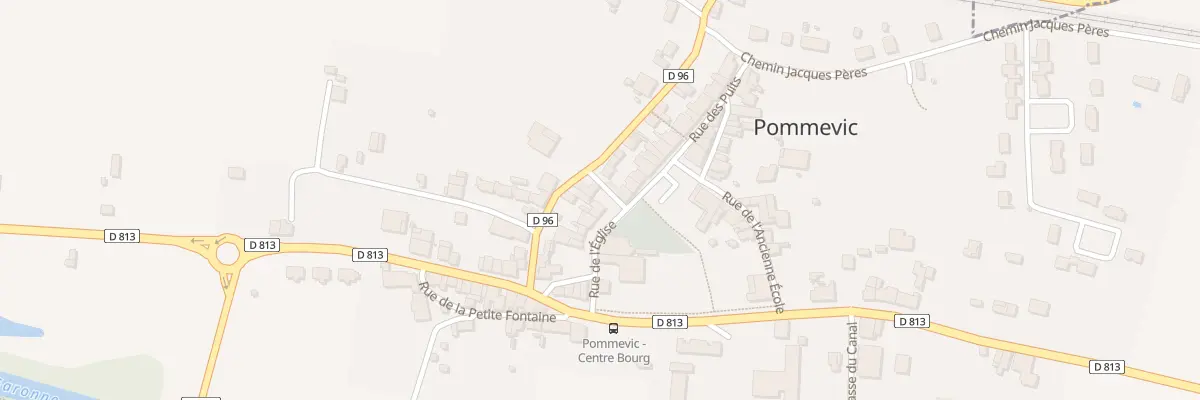 Plan du 5023 Rue du Cimetiere à Pommevic