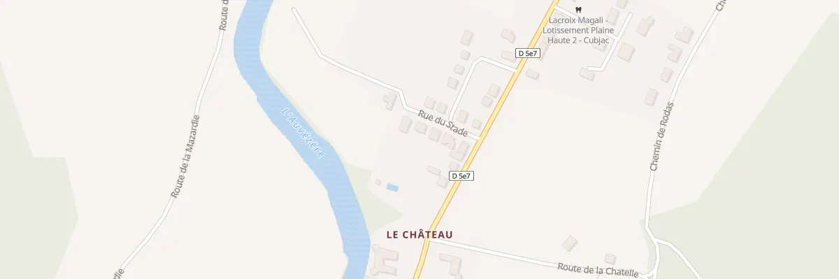 Plan du 194 La Plaine à Cubjac-Auvézère-Val d’Ans