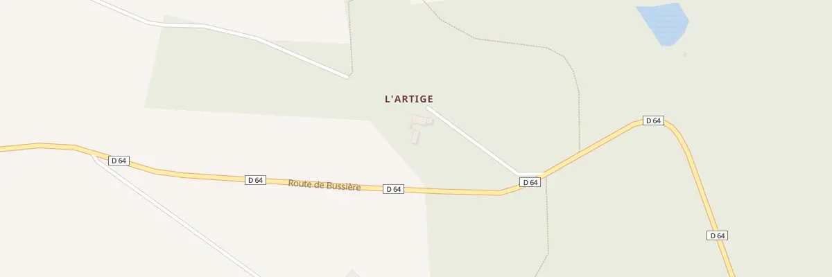 Plan du 1 Lartige à Dournazac