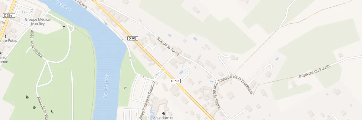 Plan du 296 Rue de la Faure au Bugue