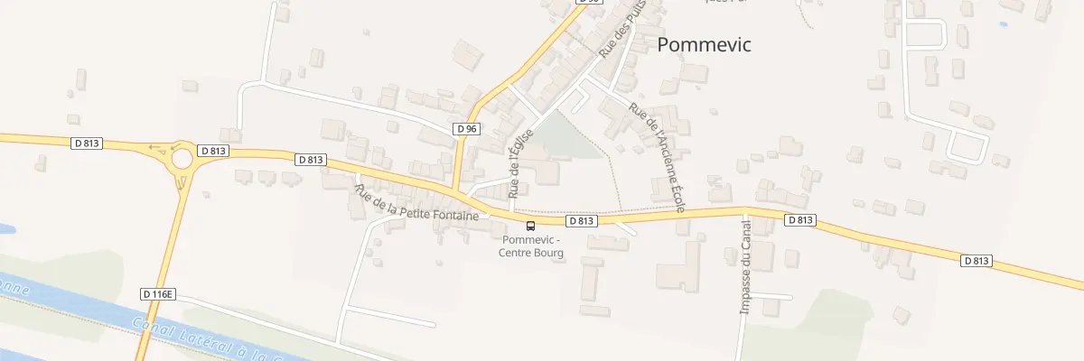 Plan du 5100 Rue de l’Eglise à Pommevic