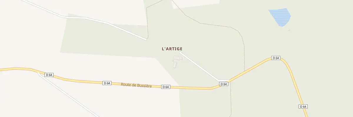 Plan du 2 Lartige à Dournazac