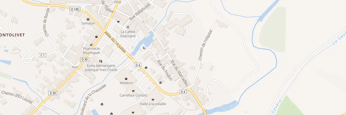 Plan du 35 Rue du Marcadieu à Samatan