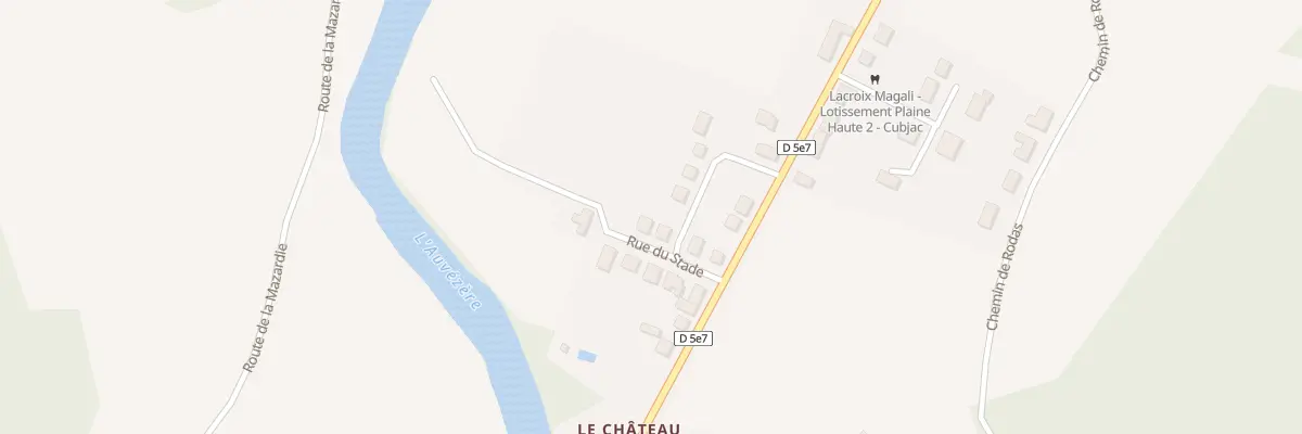 Plan du 196 La Plaine à Cubjac-Auvézère-Val d’Ans