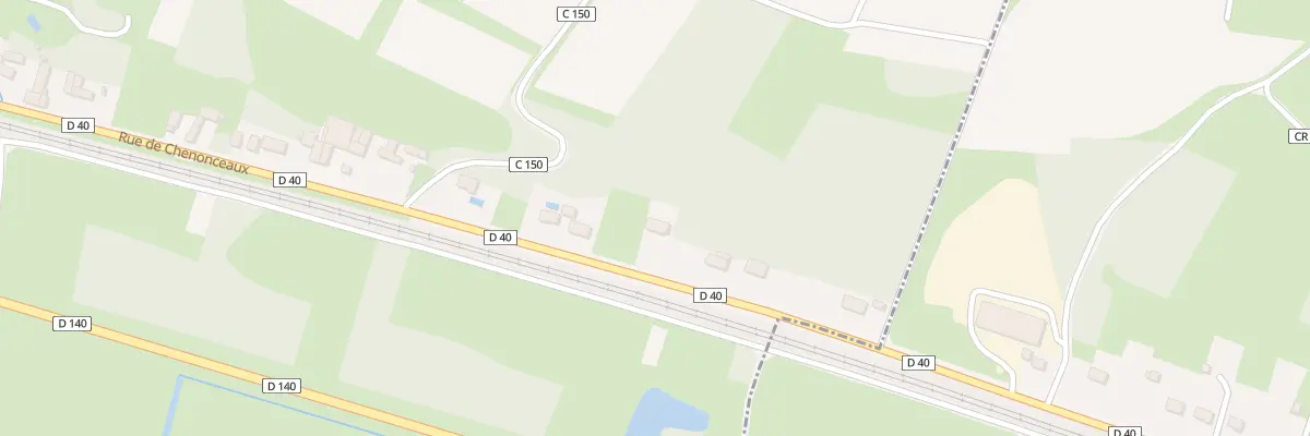 Plan du 91 Rue de Chenonceaux à Saint-Martin-le-Beau
