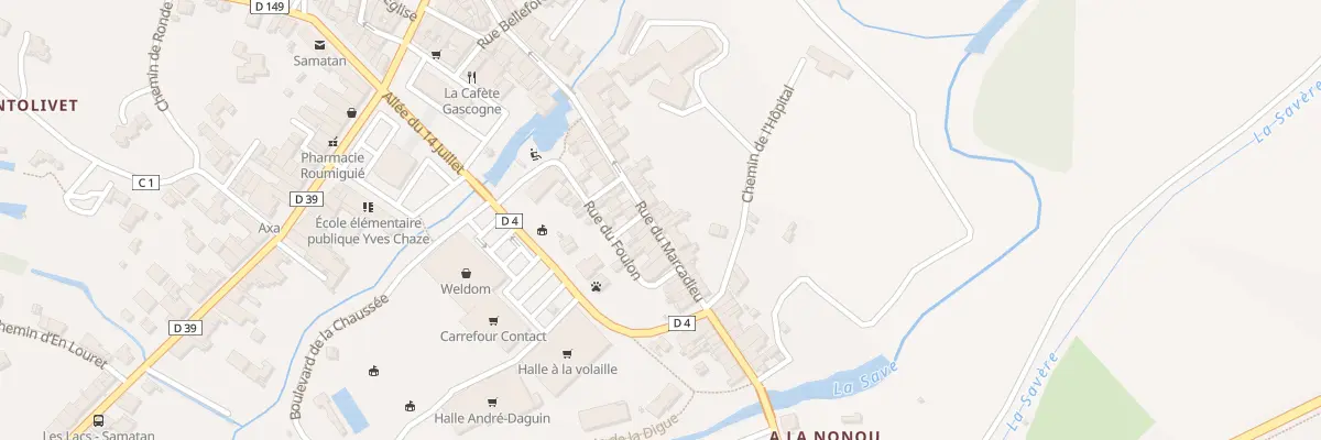 Plan du 29 Rue du Marcadieu à Samatan