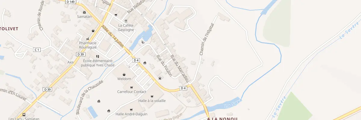 Plan du 27 Rue du Marcadieu à Samatan