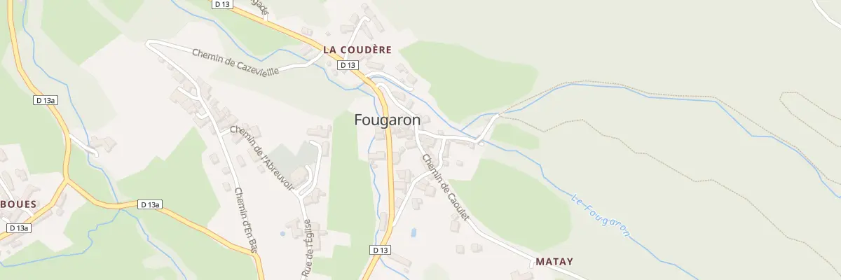 Plan du 38 Matay à Fougaron