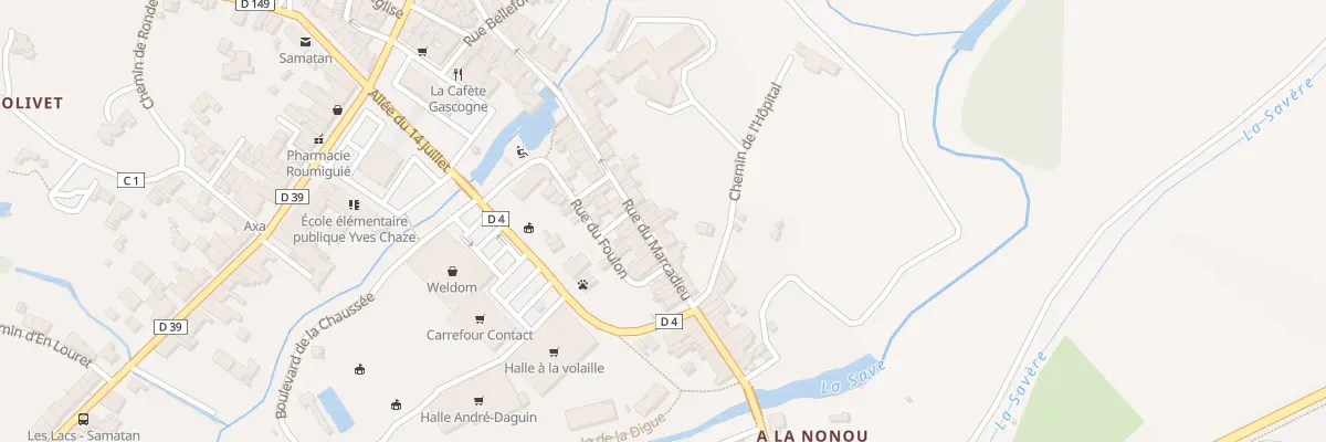 Plan du 25 Rue du Marcadieu à Samatan