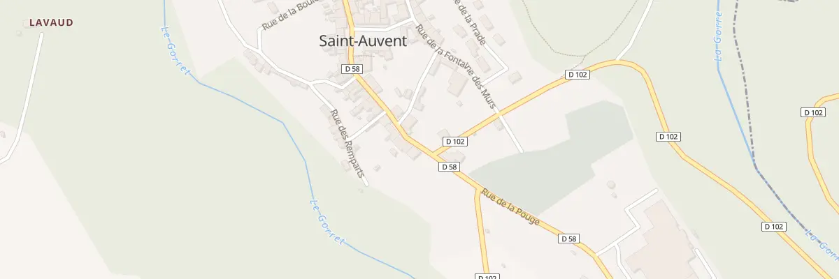 Plan du 15 Rue de la Pouge à Saint-Auvent