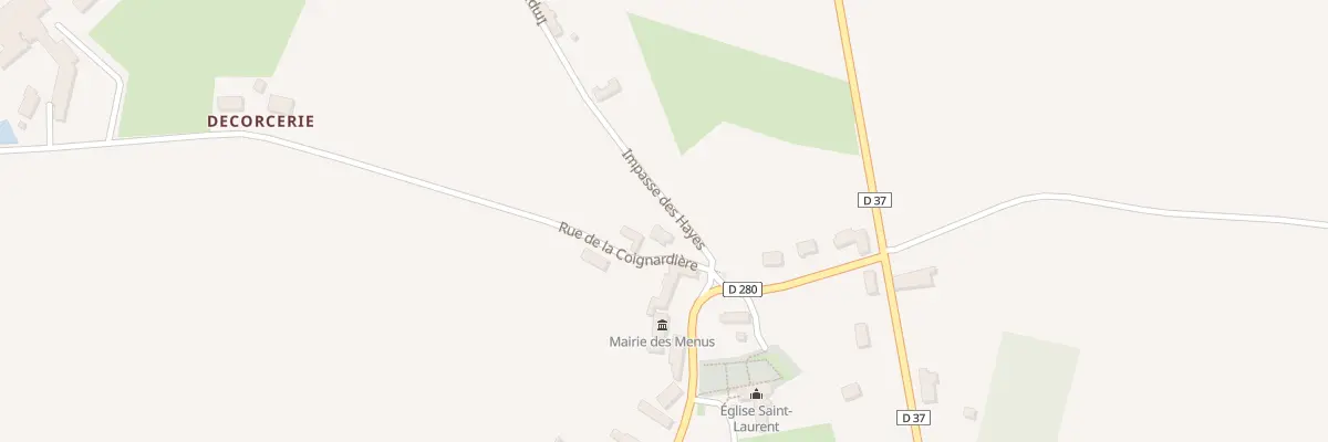 Plan du 5022 Le Bourg aux Menus