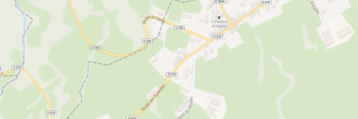 Plan du 2002 Rte des Pyrénées à Orgibet