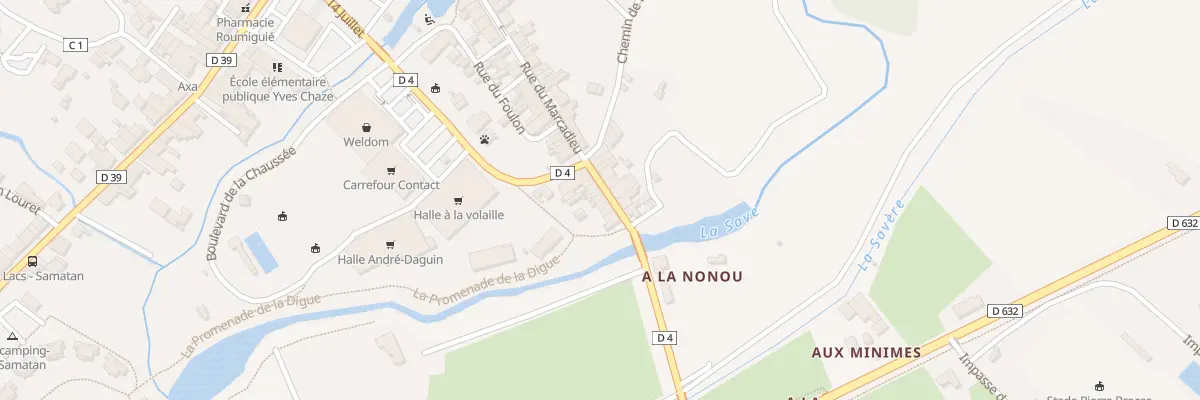 Plan du 6 Rue du Marcadieu à Samatan