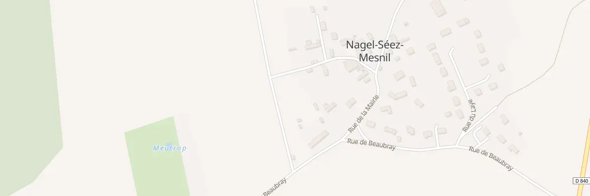 Plan du 14T Rue de la Mairie à Nagel-Séez-Mesnil