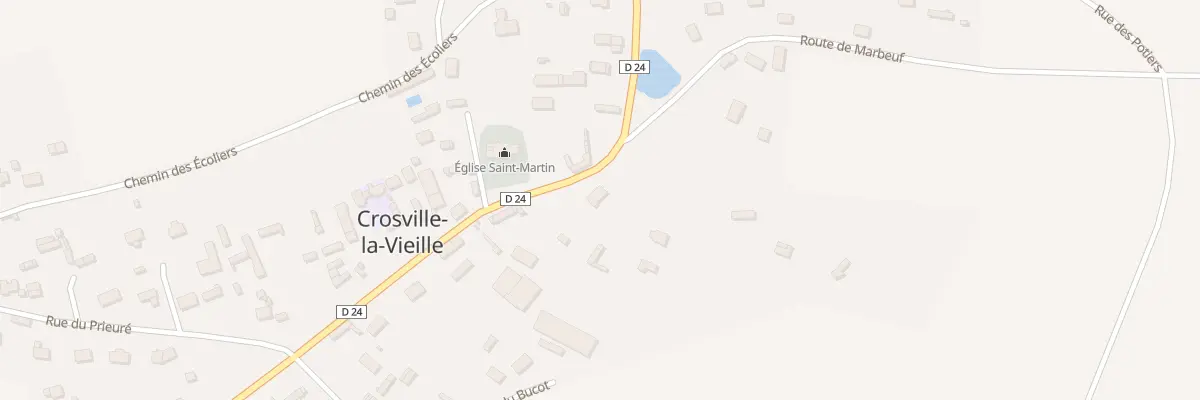 Plan du 16B Rue de l’Eglise à Crosville-la-Vieille