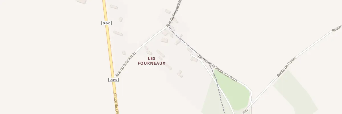 Plan du 4 Rue du Bois Robin à Faverolles-la-Campagne