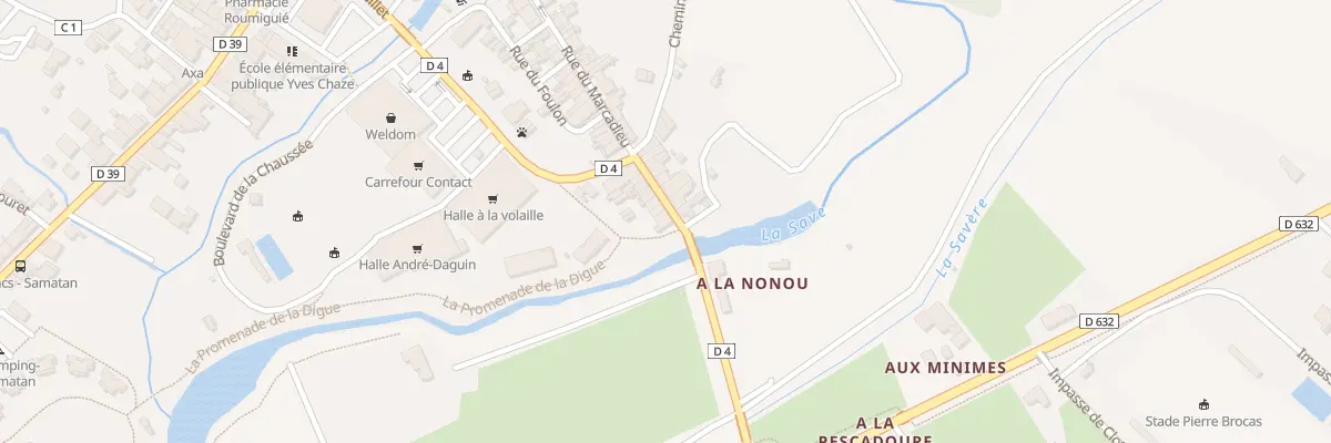 Plan du 2 Rue du Marcadieu à Samatan
