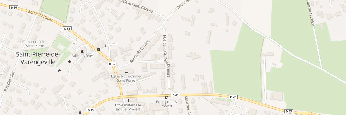 Plan du 12 Rue de la Grange Dimière à Saint-Pierre-de-Varengeville