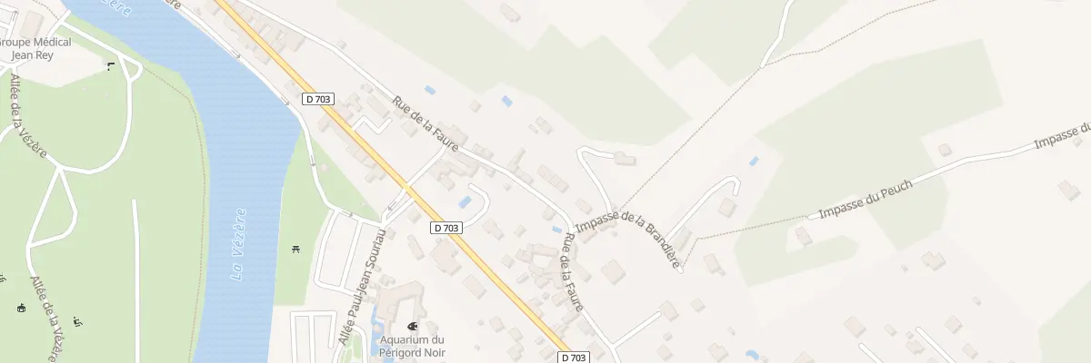 Plan du 540 Rue de la Faure au Bugue