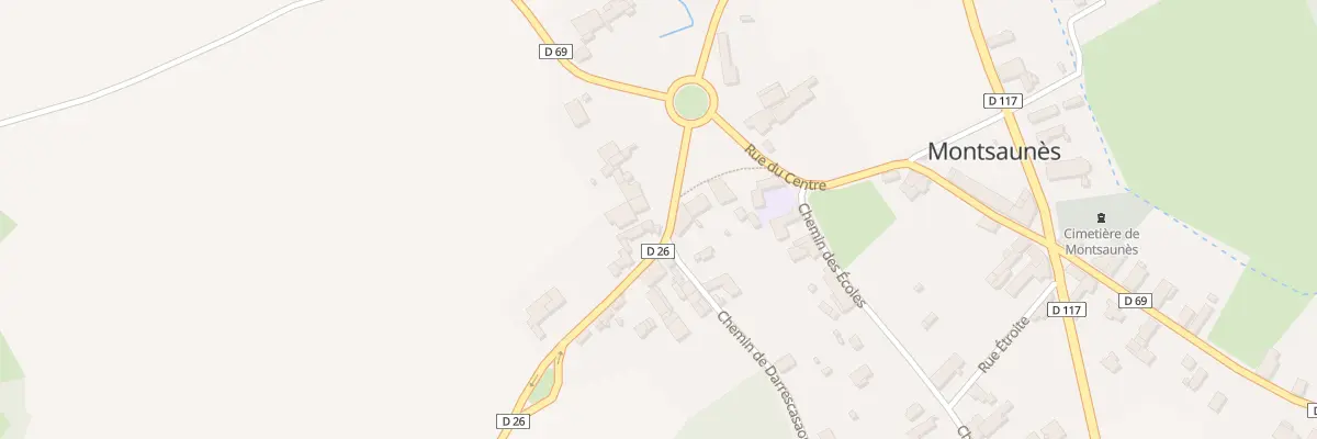Plan du 1 Pl du Pré Commun à Montsaunès