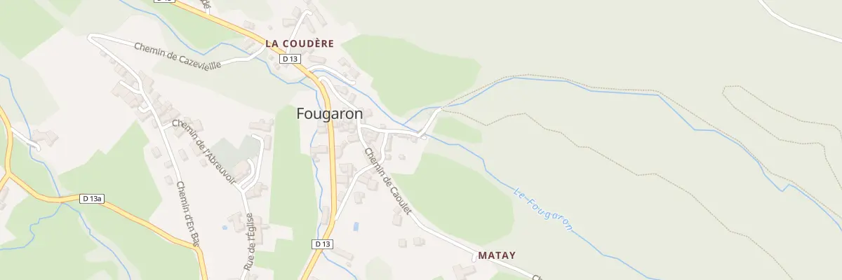 Plan du 40 Matay à Fougaron