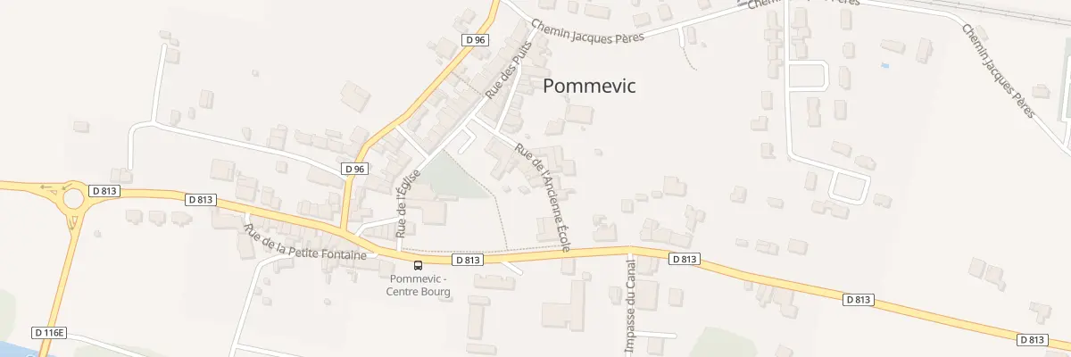 Plan du 5047 Rue de l’Ancienne Ecole à Pommevic