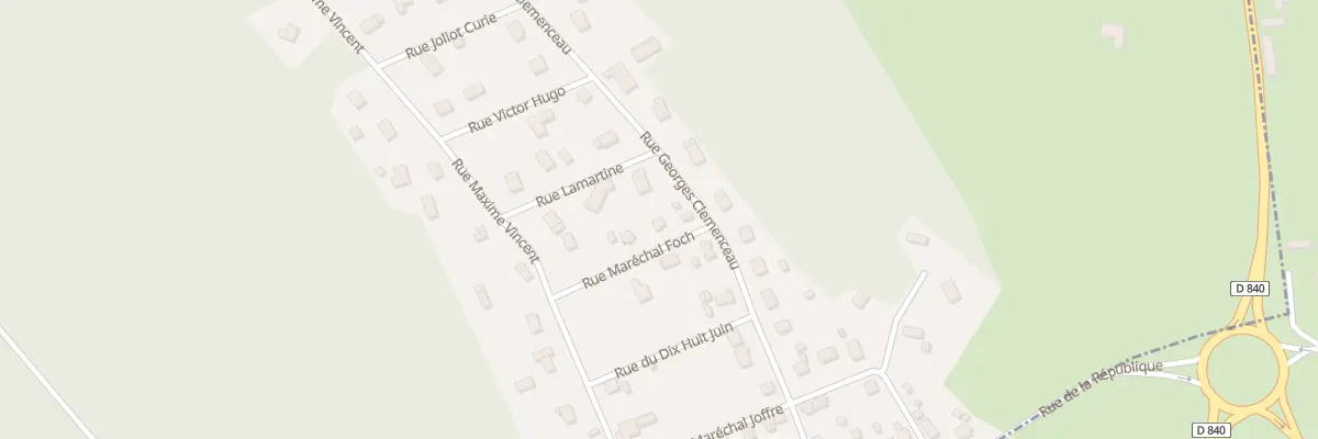 Plan du 4 Rue Maréchal Foch à Louversey