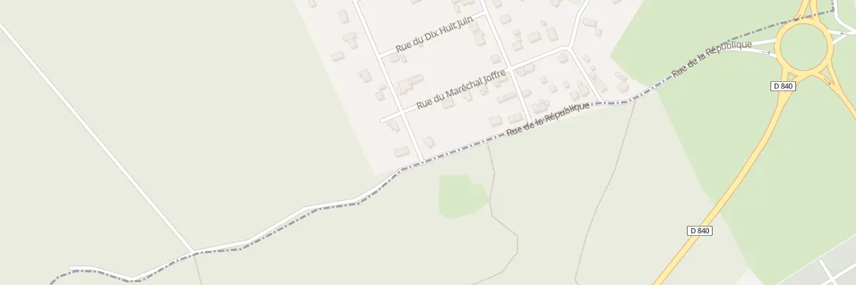 Plan du 2 Rue Maxime Vincent à Louversey