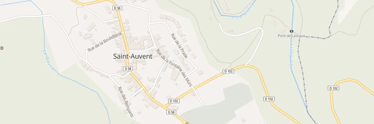 Plan du 17 Rue de la Fontaine des Murs à Saint-Auvent