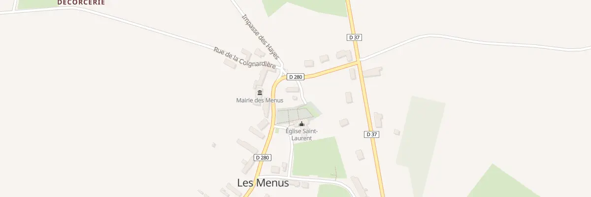 Plan du 54 Les Menus aux Menus