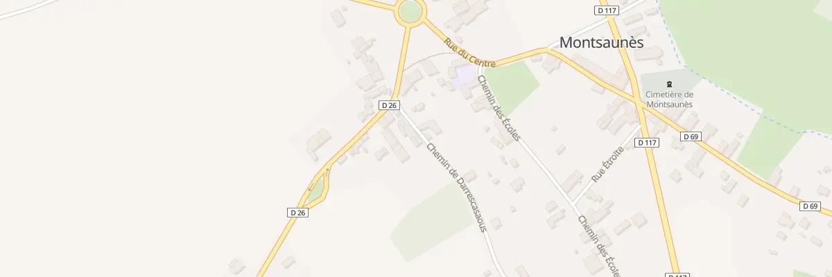 Plan du 6 Darrescasaous à Montsaunès