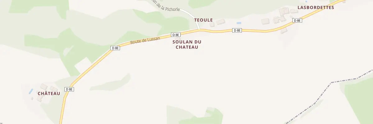 Plan du 1 Soulan du Chateau à Benque