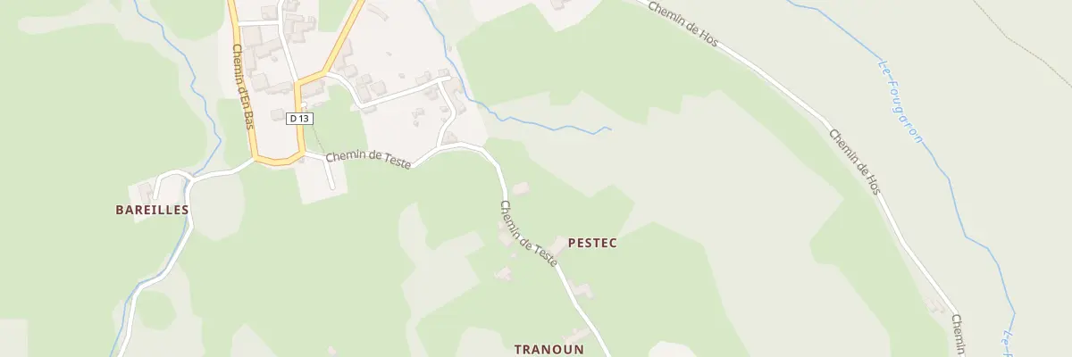 Plan du 247 Che de Teste à Fougaron