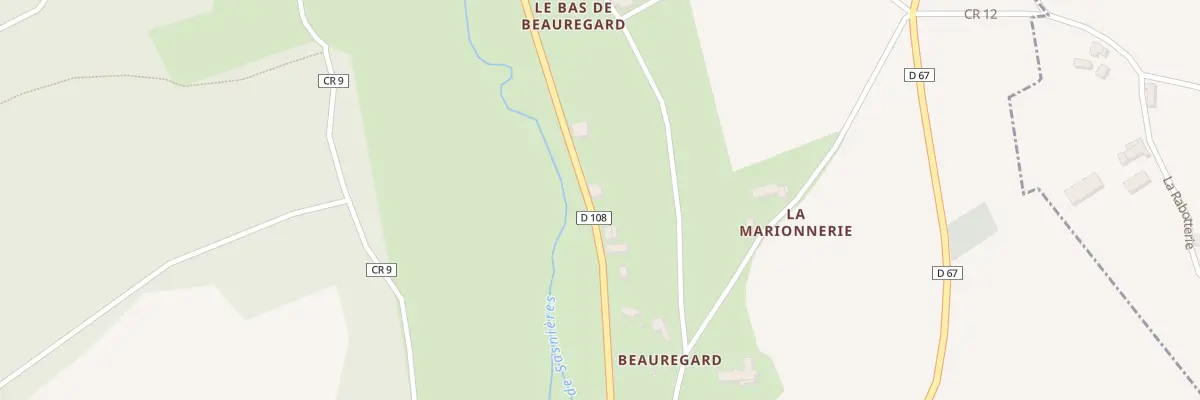 Plan du 10 Le Bas de Beauregard à Prunay-Cassereau