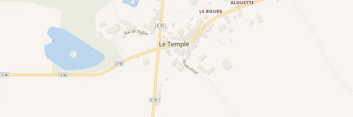 Plan du 2 Rte d’Aze au Temple