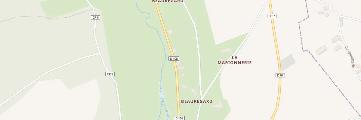 Plan du 8 Le Bas de Beauregard à Sasnières