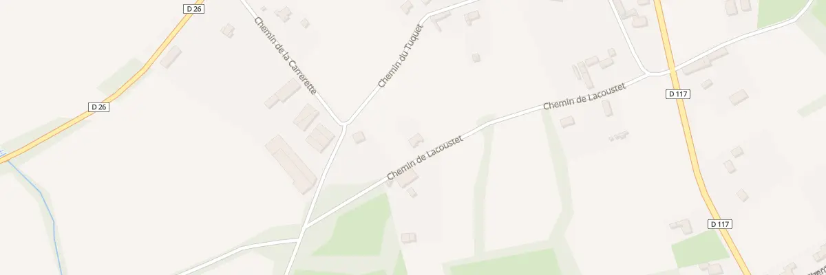 Plan du 8 Chem de Lacoustet à Montsaunès