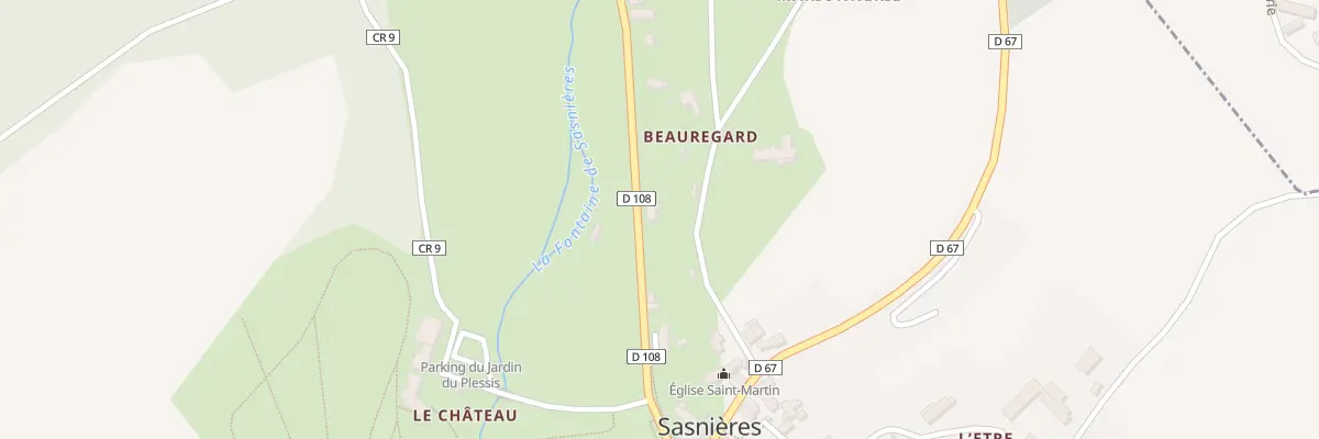 Plan du 2 Le Bas de Beauregard à Sasnières
