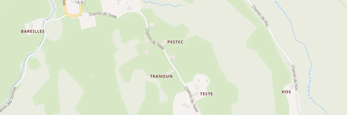 Plan du 15 Pestec à Fougaron