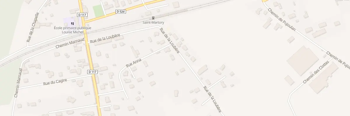 Plan du 312 Rue de la Loubère à Saint-Martory