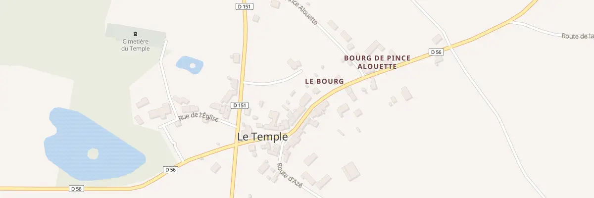 Plan du 17 Rte de Beauchêne au Temple