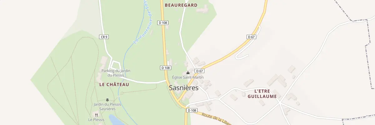 Plan du 1 Rue de l’Eglise à Sasnières
