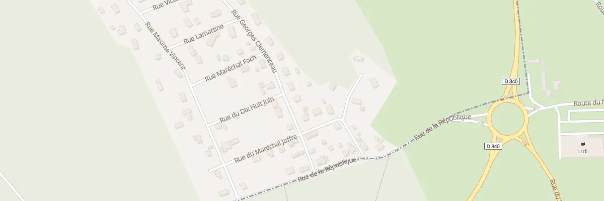 Plan du 4 Rue Georges Clémenceau à Louversey