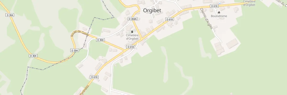 Plan du 210 Aousserach à Orgibet
