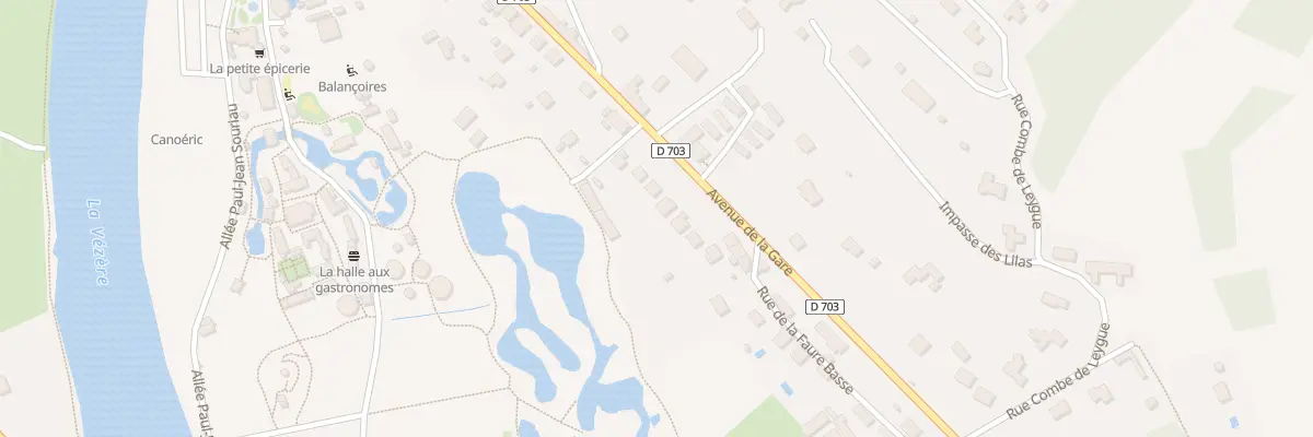 Plan du 51 Av de la Gare au Bugue