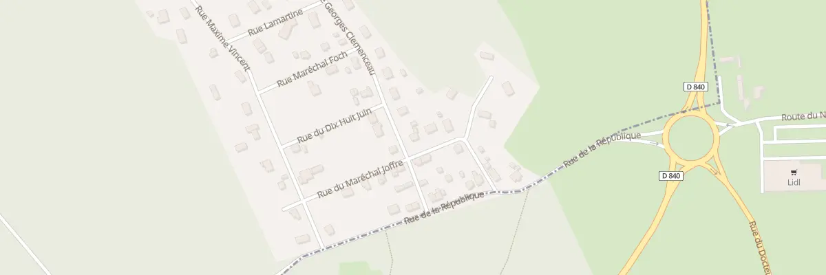 Plan du 8 Rue Mal Joffre à Louversey