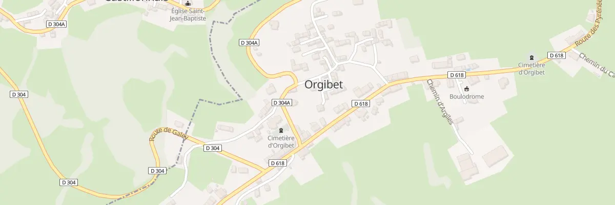 Plan du 87 Le Village à Orgibet