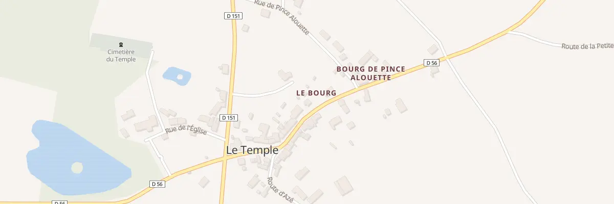 Plan du 21 Rte de Beauchêne au Temple