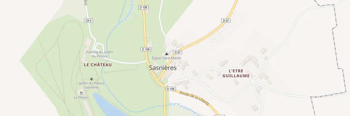 Plan du 6 Rue de Houssay à Sasnières
