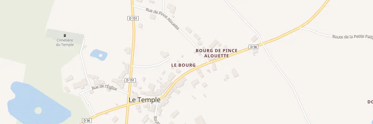 Plan du 23 Rte de Beauchêne au Temple